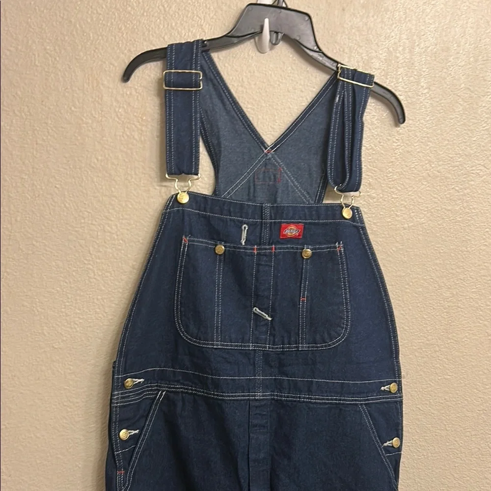 Dickies Men Blue Denim Overalls Size 36 x 32 - Picture 2 of 10